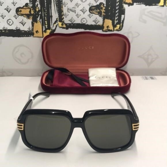 New Authentic Gucci Black Sunglasses for Men GG0979s 001 - Picture 3 of 10